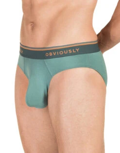 Obviously Men's EveryMan Brief B02 -Smooth Men Wear Store Obviously B02 Teal 1G B 1