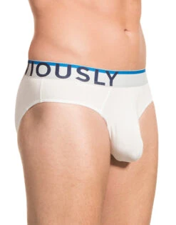 Obviously Men's EveryMan Brief B02 -Smooth Men Wear Store Obviously B02 White 1N B 3