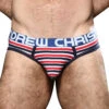 Andrew Christian Avalon Stripe Brief W/ Almost Naked 92214 -Smooth Men Wear Store Oct 92214Brief01