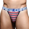 Andrew Christian Avalon Stripe Jock W/ Almost Naked 92215 -Smooth Men Wear Store Oct 92215Jock01