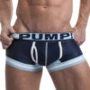 PUMP! Men's Touchdown Blue Steel Low Rise Mesh Trunk Navy 11051 -Smooth Men Wear Store PUMP 11051 Navy B 1