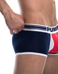 PUMP Academy Touchdown Low Rise Navy/Red/White Cotton Trunk 11077 -Smooth Men Wear Store PUMP 11077 Navy Red B 3