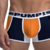 PUMP Varsity Low Rise Cotton Mesh Jogger Trunk Orange/Navy/White 11081 -Smooth Men Wear Store PUMP 11081 Navy Orange B 1