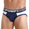 PUMP! Men's Ribbed Low Rise Mesh Brief Navy 12042 -Smooth Men Wear Store PUMP 12042 Navy B 2