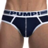 PUMP Sailor Low Rise Cotton Mesh Brief Navy/White 12045 -Smooth Men Wear Store PUMP 12045 Black B 3