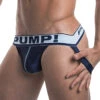 PUMP! Men's Blue Steel Low Rise Mesh Jock Navy 15024 -Smooth Men Wear Store PUMP 15024 Navy B 1