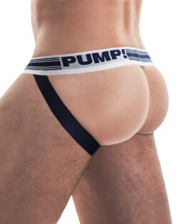 PUMP! Men's Free Fit Low Rise Jock Navy 15034 -Smooth Men Wear Store PUMP 15034 01 Navy B 2
