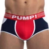PUMP Academy Access Backless Trunk Navy/Red/White 15037 -Smooth Men Wear Store PUMP 15037 Navy Red B 1