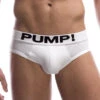 PUMP! Men's Classic Low Rise Mesh White Briefs 12008 -Smooth Men Wear Store PUMP 12007 White B 1