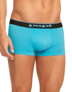 Papi 3-Pack Cotton Stretch Brazilian Trunks 980501 -Smooth Men Wear Store Papi 980501 BlackCobaltBlue 941 B 1
