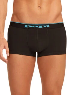 Papi 3-Pack Cotton Stretch Brazilian Trunks 980501 -Smooth Men Wear Store Papi 980501 BlackCobaltBlue 941 B 4
