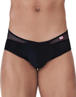 Pikante Leonidas Mesh Brief PIK-0342 -Smooth Men Wear Store Pikante 0342 Black 1