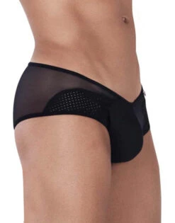 Pikante Leonidas Mesh Brief PIK-0342 -Smooth Men Wear Store Pikante 0342 Black 3