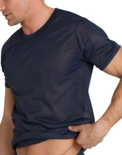 Players Tricot Nylon Crew T-Shirt NTS1 -Smooth Men Wear Store Players NTS1 Navy T 3