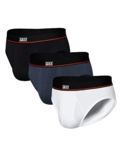 SAXX Non-Stop Stretch Cotton Brief Fly 3 Pack SXPP3JB