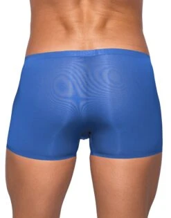 Male Power Seamless Sleek Short W/ Sheer Pouch SMS-006 -Smooth Men Wear Store SMS006BU Back a466b6a8 3bc9 4715 98f2 0294fd83ee00