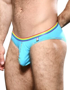 Andrew Christian Boy Brief Unicorn 3-Pack W/ Almost Naked 92155 -Smooth Men Wear Store Sep 92155Brief Aqua02