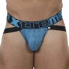 Xtremen Microfiber Jacquard Jockstrap 91069 -Smooth Men Wear Store Xtremen 91069 Turquoise B 1