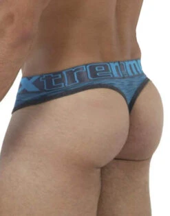 Xtremen Microfiber Thong 91072 -Smooth Men Wear Store Xtremen 91072 Petrol B 3