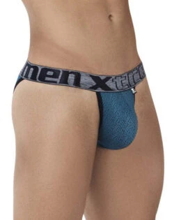 Xtremen Microfiber Jacquard Bikini 91081 -Smooth Men Wear Store Xtremen 91081 Jade 3