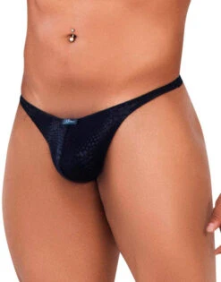 Xtremen Lace Thong 91120 7 Xtremen Lace Thong 91120 -Smooth Men Wear Store Xtremen 91120 Black 3