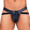 Xtremen Snake Print Jockstrap 91128 -Smooth Men Wear Store Xtremen 91128 Black 1