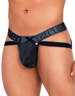 Xtremen Snake Print Jockstrap 91128 -Smooth Men Wear Store Xtremen 91128 Black 3