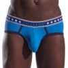 Cocksox American Collection Solid Sports Brief CX76N -Smooth Men Wear Store cx76n blue jean 2