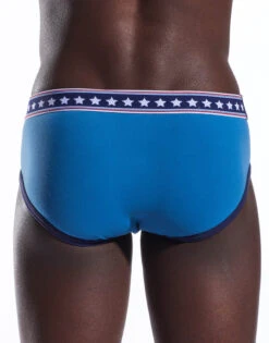 Cocksox American Collection Solid Sports Brief CX76N -Smooth Men Wear Store cx76n blue jean 4