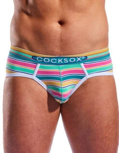 Cocksox Sports Brief Florida CX76N -Smooth Men Wear Store cx76n cape canaveral stripe 2