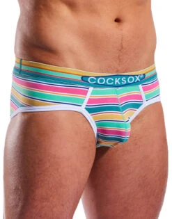 Cocksox Sports Brief Florida CX76N -Smooth Men Wear Store cx76n cape canaveral stripe 3