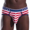 Cocksox American Collection Contour Pouch Sports Brief CX76N -Smooth Men Wear Store cx76n liberty stripe 2