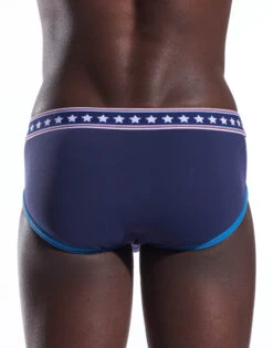 Cocksox American Collection Solid Sports Brief CX76N -Smooth Men Wear Store cx76n patriot blue 4